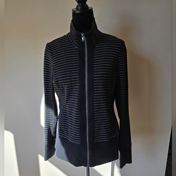 Cabi Sprint Striped Black/White Jacket Women's Size S. - Picture 1 of 6